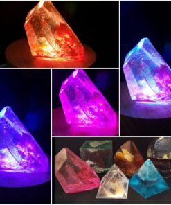 LET'S RESIN Resin Molds Silicone Kit for Beginners,7 PCS Large Epoxy Resin Molds Including Pyramid, Sphere,Cube, Rectangle,Candle Holder Resin Molds,Round/Square Coaster Molds for Resin Casting 54 71eNqslFumL