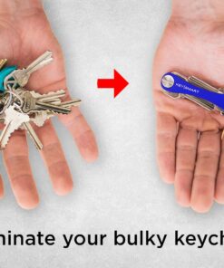 KeySmart Classic - Compact Key Holder and Keychain Organizer (up to 14 Keys, Blue) 24 71eOUX8bXaL