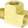 Eaton Weatherhead 3750X8 Brass CA360 Fitting, Street Tee, 1/2"NPT Female x NPT Male x NPT Female 1/2" NPT Female x NPT Male x NPT Female