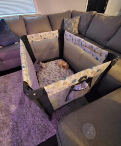 Graco Pack and Play Portable Playard, Push Button Compact Fold, Carnival Pack N Play 47 71eQcXCgvZL