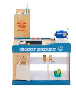 Amazon Basics Grocery Store Checkout Counter, Kids Supermarket Pretend Play Store, Gift for Age 3Y+ 21 71eQuwTHE2L