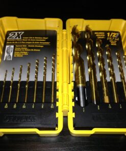 DEWALT Drill Bit Set, 14-Piece, 135 Degree Split Point, Titanium Nitride Coated, For Plastic, Wood and Metal (DW1354) 14-Piece Drill Bit Set Screwdriver Bit Set 33 71eSysQQLSL