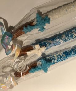 200 Pack 2" x 10" Clear Long Candy Cello Cellophane Treat Bags - 1.4mil thickness OPP Plastic Bags with 6 Mix Colors Twist Ties Perfect for Birthday Favor Candles Pretzel Icy Candy Popsicle 2'' x 10'' 35 71eTUzKfYL