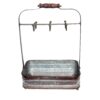 Benzara BM177866 Rustic Galvanized Metal Crockery Holder with Cup Hooks, Gray 19 71eTfWxQnBL