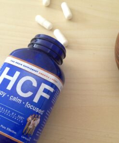 HCF Happy, Calm & Focused - Natural Nootropic Focus Supplement - Boost Concentration, Enhance Focus, Natural Calm Aid & Stress Relief - 90 Capsules for Men & Women - Caffeine-Free Brain Supplement 90 Count (Pack of 1) 54 71eU4 3yl5L