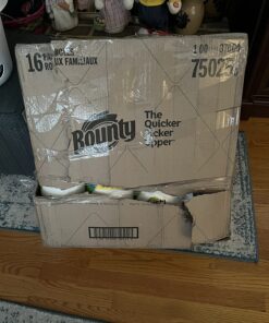 Bounty Quick-Size Paper Towels, White, 16 Family Rolls = 40 Regular Rolls 2 Count (Pack of 8) 54 71eU5EDFEAL