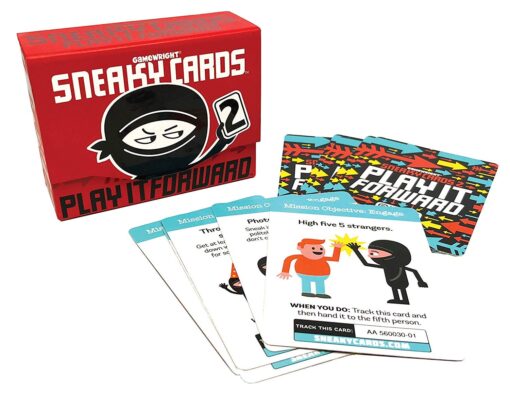 Gamewright Sneaky Cards 2 - Play It Forward Multi-colored, 5"