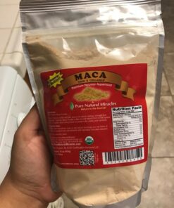 Pure Natural Miracles Maca Root Powder Organic -1 Pack of 16 oz - Raw Superfood for Men & Women - Premium Peruvian Quality - Helps Boost Energy & Stamina 29 71eUKQFIm9L