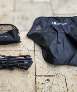 MOON LENCE Camping Chairs, Compact Backpacking Chair Small Folding Chair Lawn Chair with Side Pockets Portable Lightweight for Hiking & Beach & Fishing Black 54 71eV40JM83L