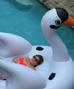 Intex Mega Swan, Inflatable Island, 76.5" X 60" X 58" Mega Float Ride-On 24 71eVFig8beL