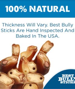 Best Bully Sticks All Natural Premium 12 Inch Jumbo Bully Sticks for Large Dogs - USA Baked & Packed - 100% Grass-Fed Beef - Single-Ingredient Grain & Rawhide Free Dog Chews - 8 Pack 12" Natural Scent 8 Count (Pack of 1) 23 71eVsvRWrYL 3