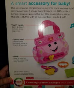 Fisher-Price Smart Purse Learning Toy with Lights Music and Smart Stages Educational Content for Babies and Toddlers, Pink 29 71eYKrlhFOL