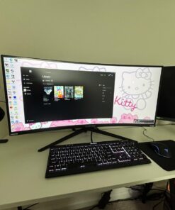 Sceptre 34-Inch Curved Ultrawide WQHD Monitor 3440 x 1440 R1500 up to 165Hz DisplayPort x2 99% sRGB 1ms Picture by Picture, Machine Black 2023 (C345B-QUT168) 34" Curved WQHD 165Hz 37 71eYP0QK14L