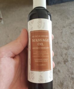 Sore Muscle Massage Oil for Body - Relaxing Massage Oil for Massage Therapy with Lavender and Rosemary Oils for Muscle Relief - Gentle Warming Massage Oil for Sore Muscles for Pro or Home Use (8oz) Herbal Citrus 8 Fl Oz (Pack of 1) 35 71eYUsMxG5L