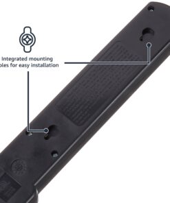 Amazon Basics 6-Outlet, 200 Joule Surge Protector Power Strip, Pack of 2, Rectangle, 2 Foot, Black 31 71eaRgRNfHL