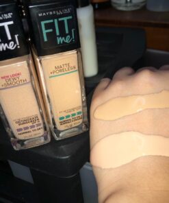 Maybelline Fit Me Dewy + Smooth Liquid Foundation Makeup, Ivory, 1 Count (Packaging May Vary) 1 Fl Oz (Pack of 1) 32 71eawxx3HRL