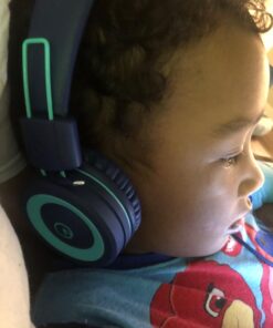 Kids Headphones - noot products K11 Foldable Stereo Tangle-Free 3.5mm Jack Wired Cord On-Ear Headset for Children/Teens/Boys/Girls/Smartphones/School/Kindle/Airplane Travel/Plane/Tablet (Navy/Teal) Navy/Teal 61 71eb2glsAkL