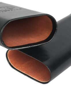 Mantello Black Leather Cigar Case with Interior Cedar Lining 14 71eb6NLnp L