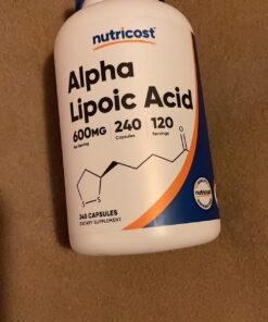 Nutricost Alpha Lipoic Acid 600mg Per Serving, 240 Capsules - Gluten Free, Vegetarian Capsules, Soy Free & Non-GMO 34 71ebN9zU9BL