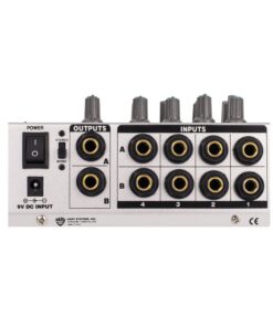 Nady MM-242 4 Stereo / 8 Mono Channel Mini Mixer with mono/stereo mode, ¼” Inputs and outputs – battery powered, or use optional AC adapter 9 71ecAiZBPML