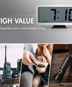 Tenergy High Drain AA AAA C and D Battery, 1.2V Rechargeable NiMH Batteries Combo, 8-Pack 2500mAh AA Cells, 8-Pack 1000mAh AAA Cells, 4-Pack 5000mAh C Cells and 4-Pack 10000mAh D Cell Batteries 13 71ecB0Ts1UL