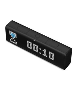 LaMetric TIME Wi-Fi Clock for Smart Home - Social Media Counter - Cinema Lightbox - Digital Alarm Clock with Weather - Retro Pixel Art Bluetooth Speaker with 37x8 LED Display 31 71eduiN8nVL