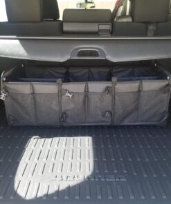 Tuff Viking Convertible Large 3 Compartment SUV Trunk Organizer | Grocery Organizer w Tie Down Straps and Insulated Leakproof Cooler Bag for Cars, Trucks and SUVs. PATENTED (4-in-1 w/Cooler, Black) 3-in-1 w/ Cooler bag 39 71edyL4PQCL