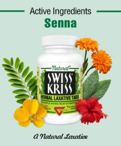 Swiss Kriss Herbal Laxative Tablets, Gentle & Natural Laxatives for Constipation Relief for Adults & Children Over Age 6, Works in 6-12 Hours, Senna Laxative, 250 Tablets Total 250 Count (Pack of 1) 21 71eeAbgDE7L