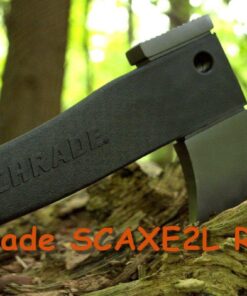Schrade SCAXE2L 15.7in Large Survival Axe with 4.2in Stainless Steel Blade and Glass Fiber PA and TPR Rubber Handle for Outdoor Survival Camping and Everyday Tasks Standard Packaging 39 71eeMgx1QL