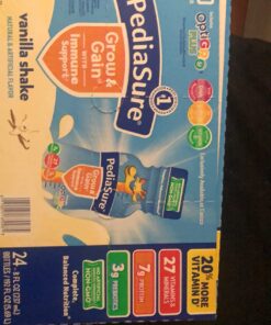 PediaSure Grow & Gain with Immune Support, Kids Protein Shake, 27 Vitamins and Minerals, 7g Protein, Helps Kids Catch Up On Growth, Non-GMO, Gluten-Free, Vanilla, 8 Fl Oz (Pack of 24) 8 Fl Oz (Pack of 24) 31 71eer34 cPL