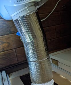 VIVOSUN Double Bubble Reflective Foil Insulation, 6 inch x 25 Ft Insulated Pipe Wrap, 10mm Size Bubble Film, Pipe Insulation Wrap Duct wrap for Weatherproof Attics, Windows, Garages 1 27 71ef6vW5vKL