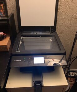 Canon PIXMA TS6220 Wireless All In One Photo Printer with Copier, Scanner and Mobile Printing, Black, Works with Alexa 59 71efZXodFFL