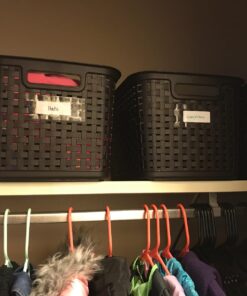 Sterilite 12736P06 Tall Weave Basket, Espresso, 6-Pack 29 71egIJKrYPL