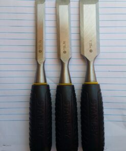 STANLEY Chisel Set, 150 Series, Short Blade, Wood, 3-Piece (16-150) 23 71egzBqiARL