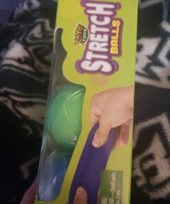 YoYa Toys Pull, Stretch and Squeeze Stress Balls - 3 Balls, Elastic Sensory Balls for Stress and Anxiety Relief, Autism and Special Needs Toys, Calming Fidgets for Kids and Adults, Ideal for Classroom Stretch Pack of 3 39 71ehNanZL