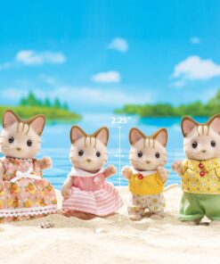 Alternative view of Calico Critters, Sandy Cat Family, Dolls, Dollhouse Figures, Collectible Toys, Premium, 3 inches