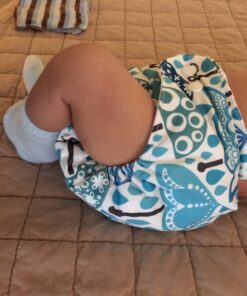 ALVABABY Baby Cloth Diapers 6 Pack with 12 Inserts One Size Adjustable Washable Reusable for Baby Girls and Boys 6DM26 04 Boy Color 26 40 71ei6I5YvvL