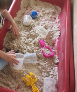 Sandtastik Sparkling White Play Sand, 25 lb (11.3 kg) - Fill Sandboxes, Sand Trays, Sensory Tables, Water Tables! Scoop, Mold & Pour This Premium Non-Toxic Sand 25-Pound 41 71eiQXEAvHL