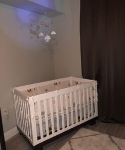 Sorrel + Fern Baby Crib Mobile (Birds and Clouds) - Felt Nursery Ceiling Decoration and Baby Shower for Girls & Boys - Grey & White Birds & Clouds 39 71ejrrABNVL