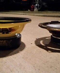 Pyle 6.5 Inch Mid Bass Woofer Sound Speaker System - Pro Loud Range Audio 300 Watt Peak Power w/ 4 Ohm Impedance and 60-20KHz Frequency Response for Car Component Stereo PLG64,Yellow 50 71ekhPs0GOL