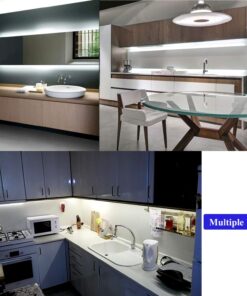 JUNWEN 16.4ft White Led Strip Lights, 12V Outdoor Led Strip Lights Waterproof Flexible Led Light Strip Indoor Plug in Cuttable SMD2835 Dimmable led Strip Light for Bedroom Cabinet Kitchen TV Hallway Daylight White 26 71elJPGDW1L