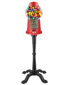 Alternative view of 6260 Great Northern 15" Vintage Candy Gumball Machine & Bank with Stand - Everyone Loves Gumballs! Red