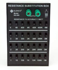 Elenco Resistance Substitution Box | Resistance Range From 1Ω To 11, 111 , 110MΩ | 1% Precision: 1Ω-40kΩ- 1 Watt/ 100kΩ- 4MΩ- 1/2 Watt 27 71eoJmlYFvL