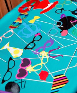 Tinksky Photo Booth Props DIY Kit Dress-up Accessories Party Favors for Wedding Party Reunions Birthdays,60 pieces 40 71eowojwfVL
