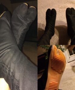 Rikio Fighter Ninja Shoes, Jikatabi, Rikkio Tabi Boots 13 Wide Women/11.5 Men Black 15 71epPB9dp1L