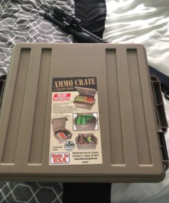 MTM ACR8-72 Ammo Crate Utility Box | Ammo, Survival or Hunting Gear Storage | O-Ring Seal for Water Resistant Dry Storage | Double Padlock tapped for Security | Carries 85lbs of Gear | Dark Earth 43 71epyxg vOL