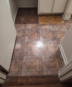 Nexus Self Adhesive 12-Inch Vinyl Floor Tiles, 20 Tiles - 12" x 12", Spanish Rose Pattern - Peel & Stick, DIY Flooring for Kitchen, Dining Room, Bedrooms & Bathrooms by Achim Home Decor 45 71eq10hOGxL