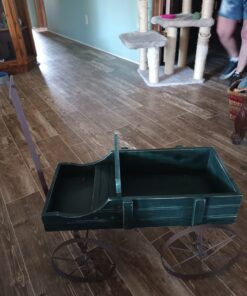 Collections Etc Amish Wagon Decorative Indoor/Outdoor Garden Backyard Planter, Green 46 71eq3HvwsyL