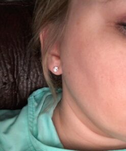 "STUNNING FLAME" 18K Gold Plated Silver Brilliant Cut Simulated Diamond Cubic Zirconia Stud Earrings 1.5 carats Gold Plated Sterling Silver - White 46 71er0BZw3zL