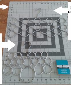 iDesign Axis Metal Loop Scarf Hanger, No Snag Closet Organization Storage Holder for Scarves, Men's Ties, Women's Shawls, Pashminas, Belts, Accessories, Clothes, 18 Loops ,0.3" x 9.9" x 11.2", Chrome 31 71erRCA2zJL